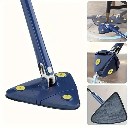 1PC Triangle 360° Rotating Cleaning Mop